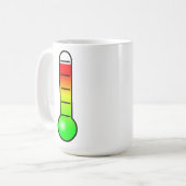 Temperatur-Thermometer Kaffeetasse (Vorderseite Links)