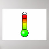 Temperaturthermometer Poster (Vorne)