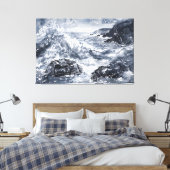 Tempest an der walisischen Küste Leinwanddruck (Insitu (Schlafzimmer))