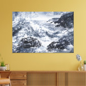 Tempest an der walisischen Küste Leinwanddruck (Insitu (Wohnzimmer))