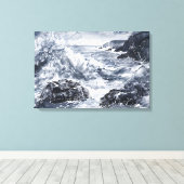 Tempest an der walisischen Küste Leinwanddruck (Insitu (Holzboden))