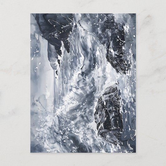 Tempest an der walisischen Küste Postkarte (Vorderseite)