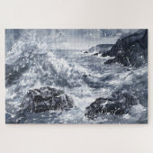 Tempest an der walisischen Küste Puzzle (Horizontal)