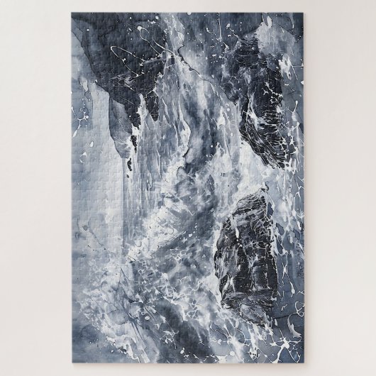 Tempest an der walisischen Küste Puzzle (Vertikal)