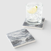 Tempest an der walisischen Küste Steinuntersetzer (Seitenansicht)