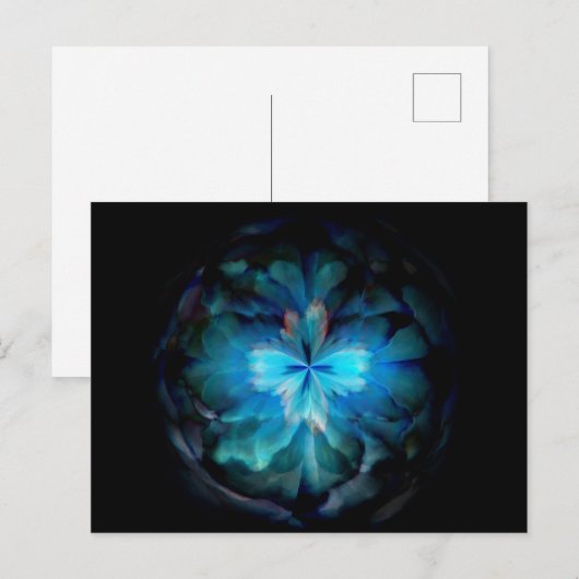 Tempest (blau) postkarte (Vorne/Hinten)