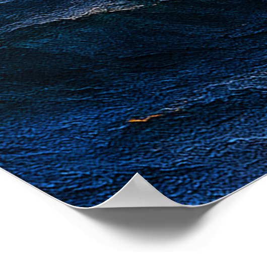 Tempest Ember Seascape Poster (Ecke)