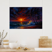 Tempest Ember Seascape Poster (Küche)