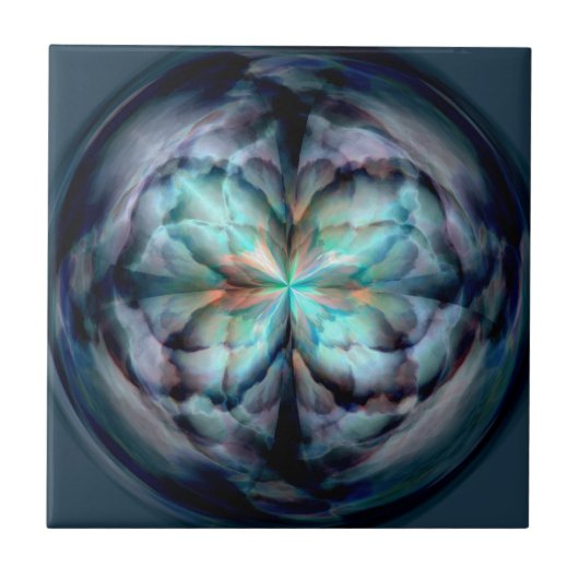 Tempest II (blau) Fliese (Vorderseite)