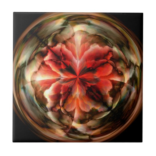 Tempest II (rot) Fliese (Vorderseite)