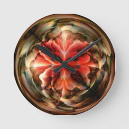 Tempest II (rot) Runde Wanduhr