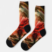 Tempest II (Rot) Socken (Linkes Detail)