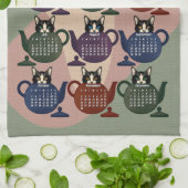 Tempest in einem Teekätzchen Katzenkatze Niedlich  Geschirrtuch (Gefaltet)