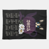 Tempest in einem Teekätzchen Katzenkatze Niedlich Geschirrtuch (Horizontal)