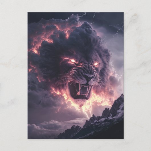 Tempest Löwenkönig Postkarte (Vorderseite)