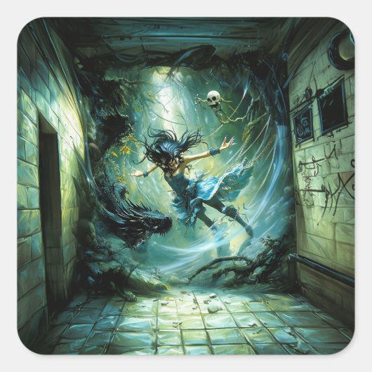 Tempest Quadratischer Aufkleber (Vorderseite)