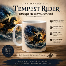 Tempest-Reiter-Tasse – Epische Fantasy-Reiter-Kuns