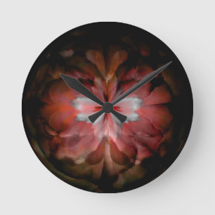 Tempest (rot) runde wanduhr