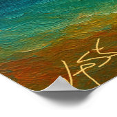 Tempest Serenade Abstract Poster (Ecke)