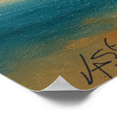 Tempest Serenity Abstract Poster (Ecke)