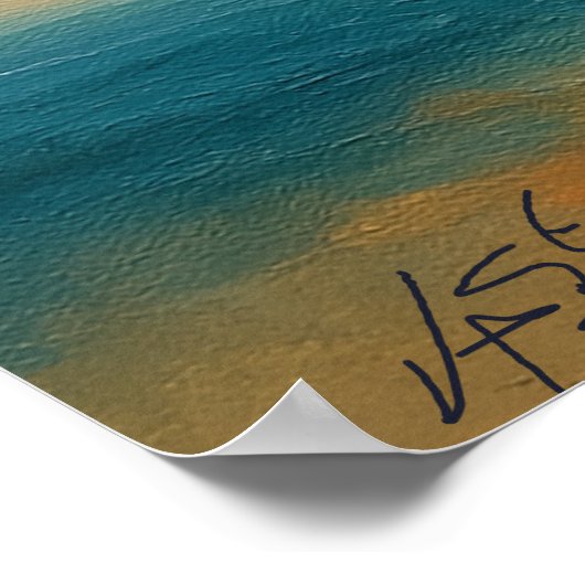 Tempest Serenity Abstract Poster (Ecke)