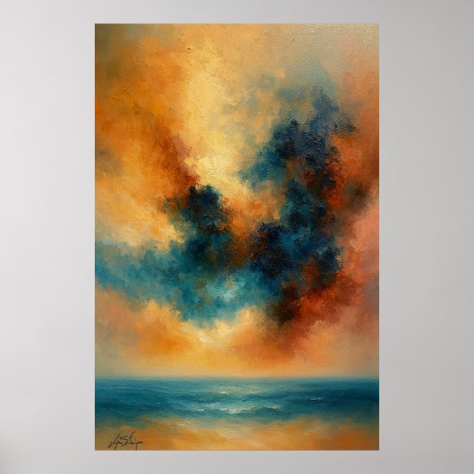 Tempest Serenity Abstract Poster (Vorne)