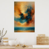 Tempest Serenity Abstrakt Poster (Küche)