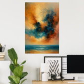 Tempest Serenity Abstrakt Poster (Heimbüro)