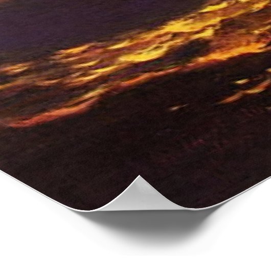 Tempest, Sonnenuntergang, schöne Kunst von Ivan Ai Poster (Ecke)