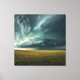 Tempest über der Ebene - Sturm Chasers Traum Pri Leinwanddruck