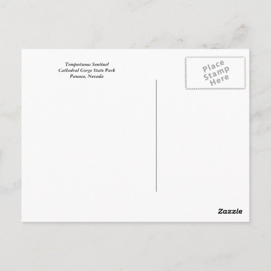 Tempestuous Sentinel Postkarte (Rückseite)