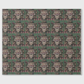 Temping Hippie Santa Geschenkpapier (Flach)