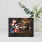 Templar American Knight Postkarte (Stehend Vorderseite)