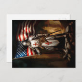 Templar American Knight Postkarte (Vorne/Hinten)