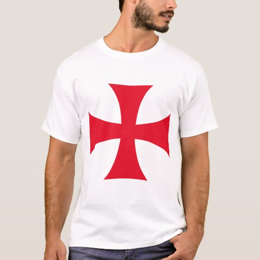 Templar Cross Crusader Christian Men's Tee Shirt (Vorderseite)