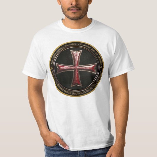 Templar Cross Non Nobis Domine T-Shirt (Vorderseite)