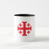 Templar Crusader Jerusalem Cross Coffee Mug Tasse (Zentrum)