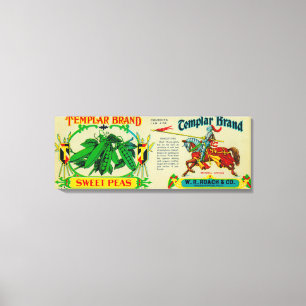 Templar Erbsen LabelGrand Rapids, MI Leinwanddruck