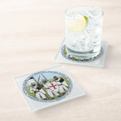 Templar Glasuntersetzer (Schrägansicht)