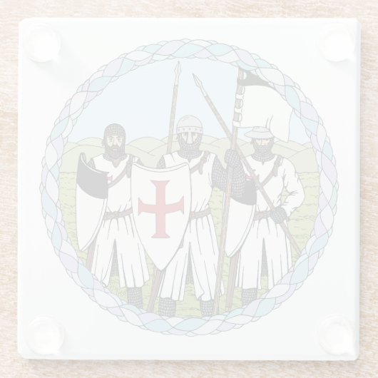 Templar Glasuntersetzer (Rückseite)