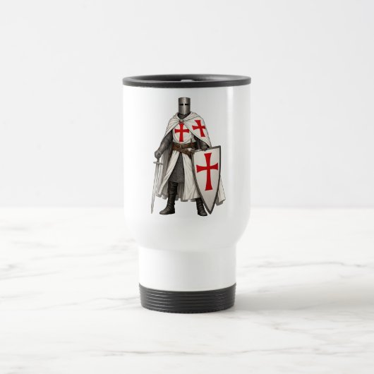 Templar Knight Crusader Travel Mug Reisebecher (Mittel)