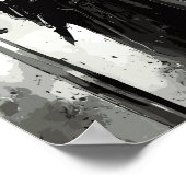 Templar Knight Der Kreuzfahrer / abstrakter Kriege Poster (Ecke)