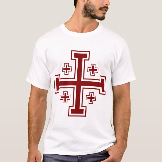 Templar Knight Kreuzfahrer Jerusalem T - Shirt (Vorderseite)