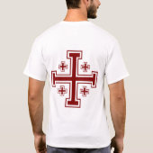 Templar Knight Kreuzfahrer Jerusalem T - Shirt (Rückseite)