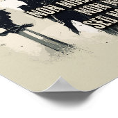 Templar Knight Motto Der Kreuzfahrer Zitat Poster (Ecke)