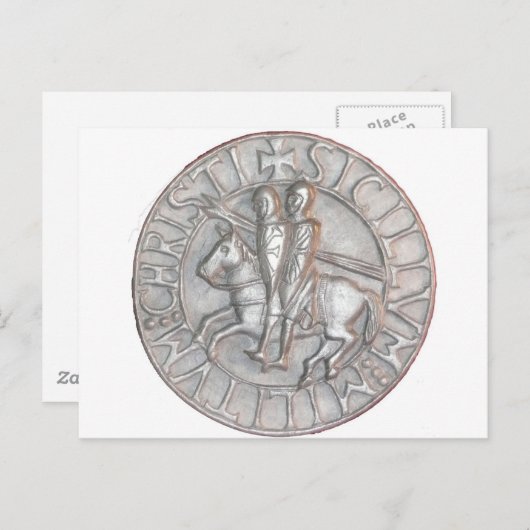 TEMPLAR KNIGHTS EMBLEM POSTKARTE (Vorne/Hinten)