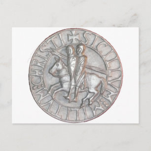 TEMPLAR KNIGHTS EMBLEM POSTKARTE