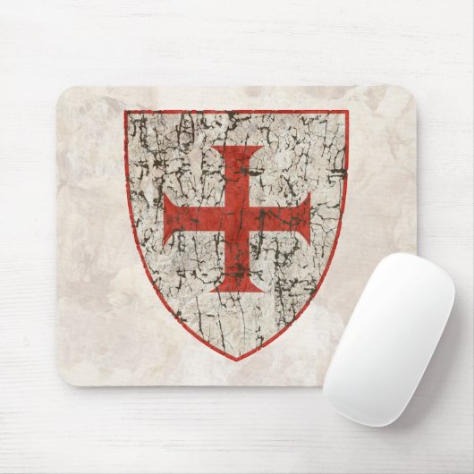 Templar Kreuz, beunruhigt Mousepad (Mit Mouse)