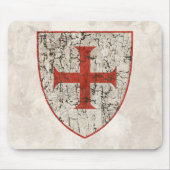 Templar Kreuz, beunruhigt Mousepad (Vorne)