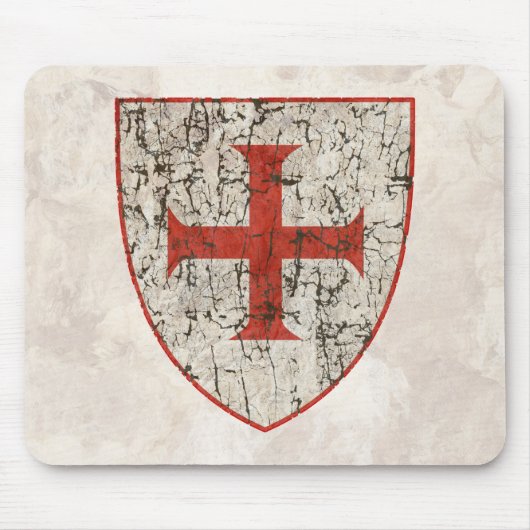 Templar Kreuz, beunruhigt Mousepad (Vorne)